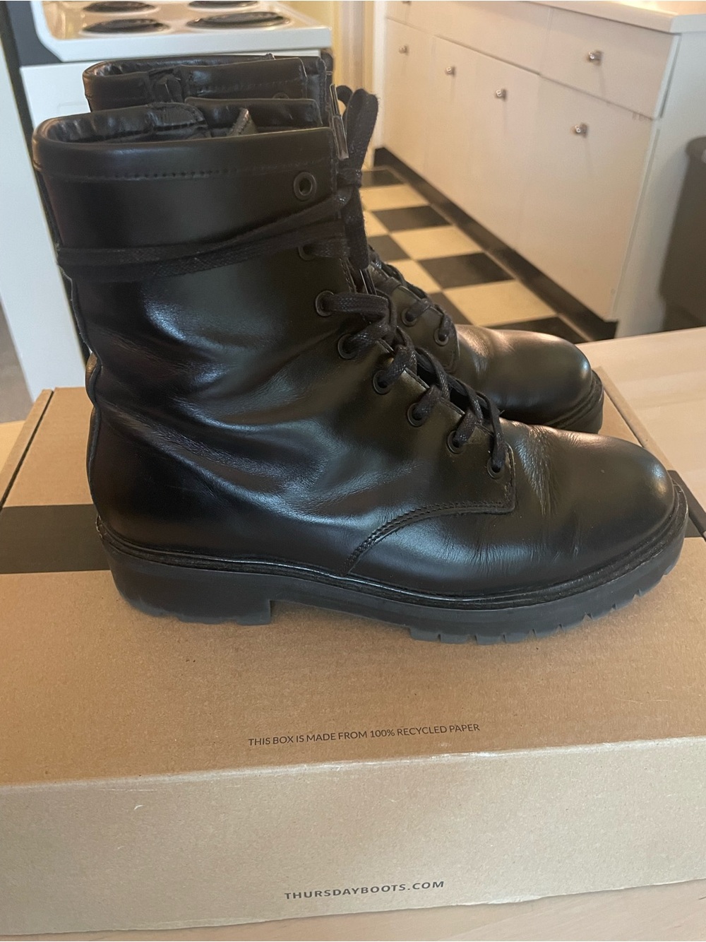 Thursday Boot Company Combat Boots, Black - Picture 7 of 14